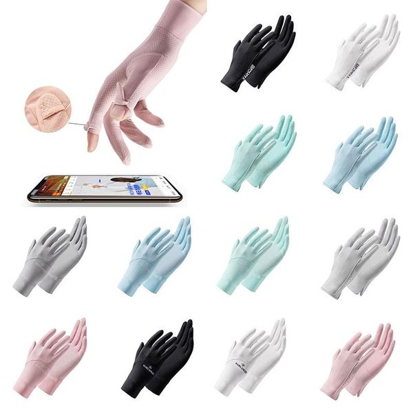 five fingers gloves anti-uv silk thin women summer sunscreen driving mesh breathable mittens fingerless touch screen, Blue;gray
five fingers gloves anti-uv silk thin women summer sunscreen driving mesh breathable mittens fingerless touch screen, Blue;gray