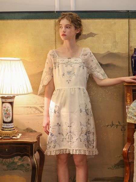 casual dresses summer women vintage elegant slim slik short ladies retro limited edition antique exquisite embroidery formal gtuo, Black;gray
casual dresses summer women vintage elegant slim slik short ladies retro limited edition antique exquisite embroidery formal gtuo, Black;gray