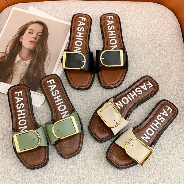 2021 new slippers womens summer simple cute girl heart square buckle womens slippers one-word home outdoor beach sandals, Black
2021 new slippers womens summer simple cute girl heart square buckle womens slippers one-word home outdoor beach sandals, Black