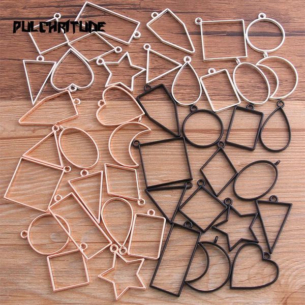 charms 14pcs/lot 7 color assorted geometric hollow pressed flower frame pendant resin jewelry making bezel, Bronze;silver
charms 14pcs/lot 7 color assorted geometric hollow pressed flower frame pendant resin jewelry making bezel, Bronze;silver