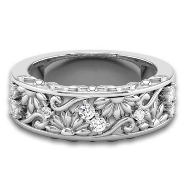 wedding rings luxury fashion zircon ring women couple flower bride engagement jewelry valentine's day gift party wholesale, Slivery;golden
wedding rings luxury fashion zircon ring women couple flower bride engagement jewelry valentine's day gift party wholesale, Slivery;golden