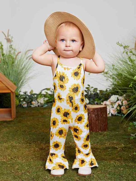 baby floral print flare leg cami jumpsuit she, Blue 
baby floral print flare leg cami jumpsuit she, Blue