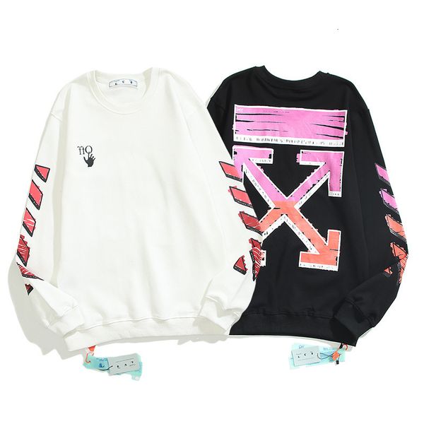 autumn and winter off high street round neck men's women's sweater gradually painted color arrow couple loose bottomed shirt, Black
autumn and winter off high street round neck men's women's sweater gradually painted color arrow couple loose bottomed shirt, Black