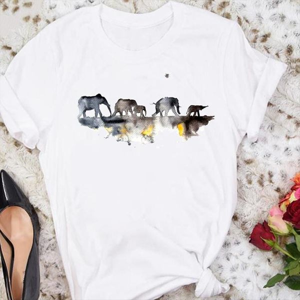 cartoon short sleeve elephant animal women t shirt 90s cute summer tshirts fashion clothes graphic lady print tee, White
cartoon short sleeve elephant animal women t shirt 90s cute summer tshirts fashion clothes graphic lady print tee, White