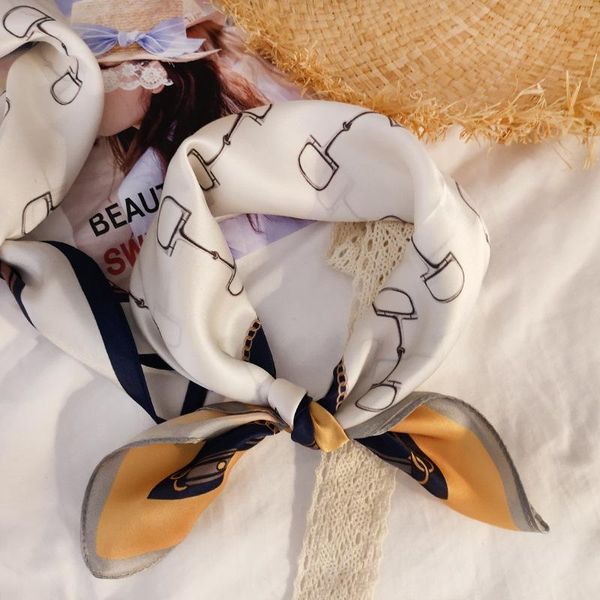 scarves 53*53cm small square silk scarf women's professional decoration neck hair tie band bag soft towel customized present, Blue;gray
scarves 53*53cm small square silk scarf women's professional decoration neck hair tie band bag soft towel customized present, Blue;gray