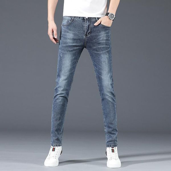 men's jeans exclusive design famous casual denim pencil broek slender middle taille stretch vaqueros hombre, Blue
men's jeans exclusive design famous casual denim pencil broek slender middle taille stretch vaqueros hombre, Blue
