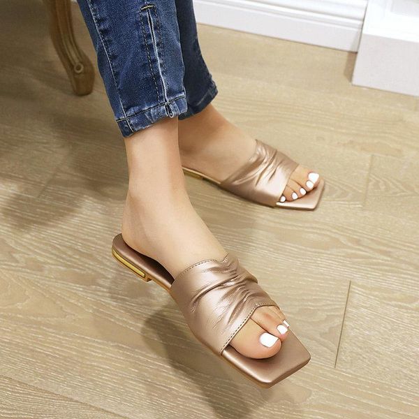 square toe women flat shoes pu leather concise mules summer est sandals party basic casual woman, Black
square toe women flat shoes pu leather concise mules summer est sandals party basic casual woman, Black