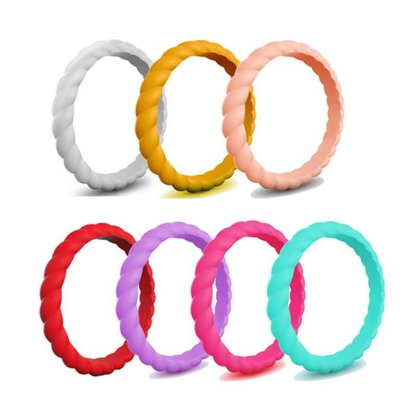 wedding rings 7pcs/lot silicone for women twist crossfit flexible finger rubber bands mens engagement lover jewelry jz13, Slivery;golden
wedding rings 7pcs/lot silicone for women twist crossfit flexible finger rubber bands mens engagement lover jewelry jz13, Slivery;golden