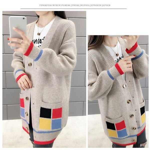 women's knits & tees fashion spring women knitted sweater cardigan women long sleeve loose female knitwear jumper outwear coat v3, White
women's knits & tees fashion spring women knitted sweater cardigan women long sleeve loose female knitwear jumper outwear coat v3, White