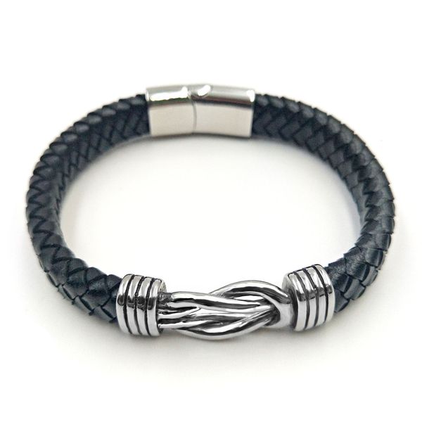brace lace hand chain jewelry titanium steel men's leather rope bracelet pull ring, Black
brace lace hand chain jewelry titanium steel men's leather rope bracelet pull ring, Black