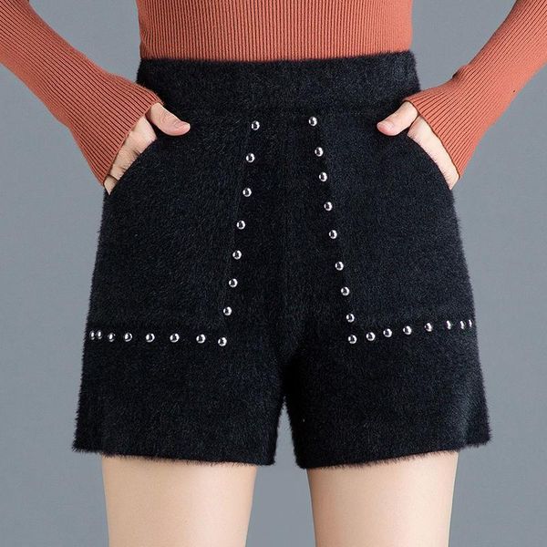 women's shorts 2021 women casual beaded elastic high waist autumn winter female loose wide leg a-line g85, White;black
women's shorts 2021 women casual beaded elastic high waist autumn winter female loose wide leg a-line g85, White;black