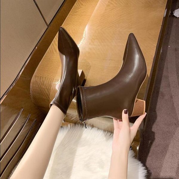 boots ankle women shoes woman fashion retro high-heeled winter 2021 style short fur warm d682, Black
boots ankle women shoes woman fashion retro high-heeled winter 2021 style short fur warm d682, Black