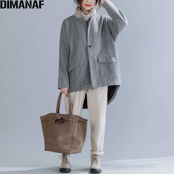 oversize winter women jacket coat vintage wool & blends thicken clothing female outerwear loose overcoat button cardigan 210531, Black
oversize winter women jacket coat vintage wool & blends thicken clothing female outerwear loose overcoat button cardigan 210531, Black
