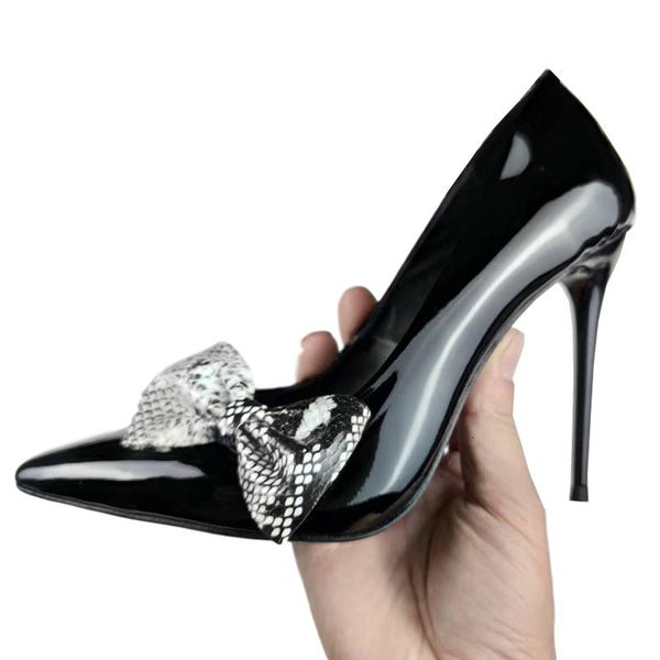 sandals shiny leather pumps high heels shoes women pointed toe runway design butterfly knot decor slip on stilettos single 0i4c, Black
sandals shiny leather pumps high heels shoes women pointed toe runway design butterfly knot decor slip on stilettos single 0i4c, Black