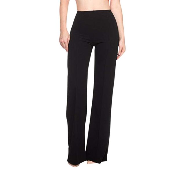 women's pants high waist fashion solid loose wide long trousers flowing palazzo casual ladies trouser for women & capris, Black;white
women's pants high waist fashion solid loose wide long trousers flowing palazzo casual ladies trouser for women & capris, Black;white