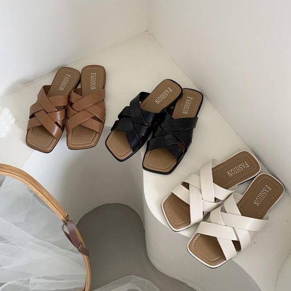 slippers square toe fretwork heels female shoes cross-tied rubber flip flops ladies' 2021 hawaiian flat slides retro pu rome, Black
slippers square toe fretwork heels female shoes cross-tied rubber flip flops ladies' 2021 hawaiian flat slides retro pu rome, Black