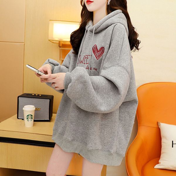 hoodies composite non pilling plush hoodie women's winter 2021 korean ins fashion print coat, Black
hoodies composite non pilling plush hoodie women's winter 2021 korean ins fashion print coat, Black