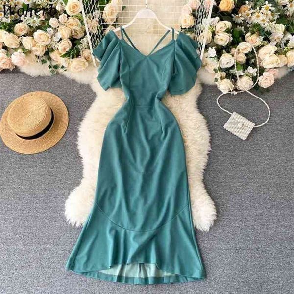 korean style summer backless dresses solid a-line bandage pencil party dress elegant vestidos robe women 210519, Black;gray
korean style summer backless dresses solid a-line bandage pencil party dress elegant vestidos robe women 210519, Black;gray