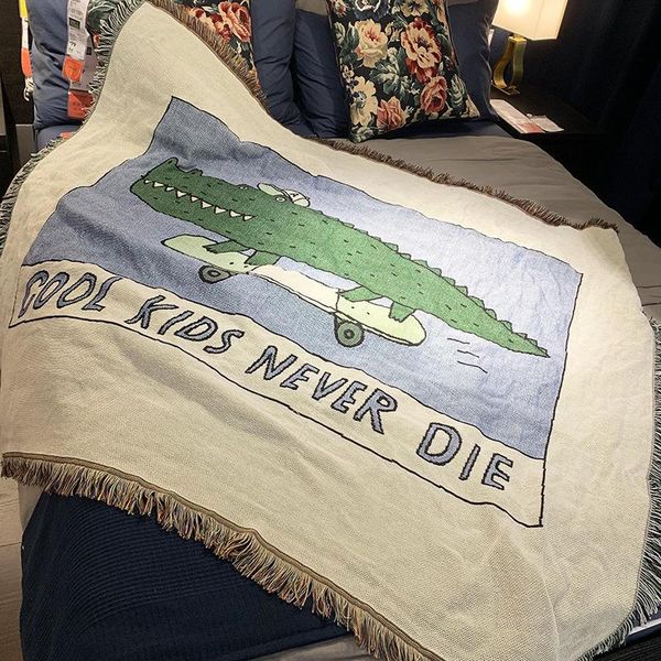 blankets green crocodile single sofa blanket camping decoration multi functional knitting thread towel bed cover
blankets green crocodile single sofa blanket camping decoration multi functional knitting thread towel bed cover