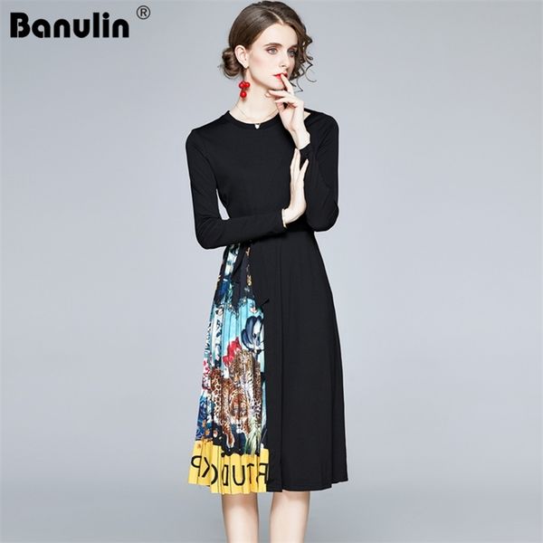 banulin vintage print belt pleated dress women elegant office ladies work es long sleeve female autumn midi party 210603, Black;gray
banulin vintage print belt pleated dress women elegant office ladies work es long sleeve female autumn midi party 210603, Black;gray