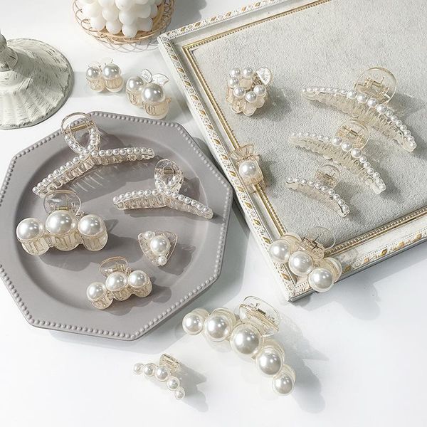 hair clips & barrettes 2021 spring claw clip for women elegant big pearl girls clamps tough plastic crab accessories, Golden;silver
hair clips & barrettes 2021 spring claw clip for women elegant big pearl girls clamps tough plastic crab accessories, Golden;silver