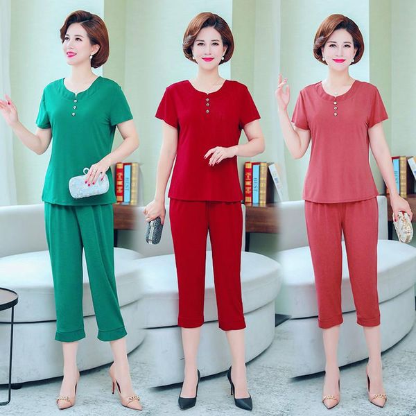 plus size tracksuits middle-aged clothing summer 2 piece set womens short sleeve t-shirt+pant suit 5xl women's large loose sporting, Black
plus size tracksuits middle-aged clothing summer 2 piece set womens short sleeve t-shirt+pant suit 5xl women's large loose sporting, Black