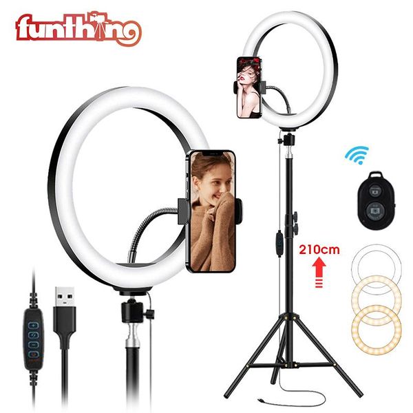 8/10/12 inch led ring light with 210cm tripod selfie lamp studio professional pography lighting for makeup youtube video flash heads
8/10/12 inch led ring light with 210cm tripod selfie lamp studio professional pography lighting for makeup youtube video flash heads