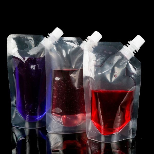 stand-up clear drink pouches bags 250ml - 500ml plastic drinking bag with holder reclosable heat-proof water b
stand-up clear drink pouches bags 250ml - 500ml plastic drinking bag with holder reclosable heat-proof water b