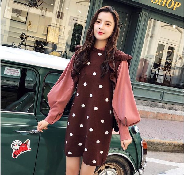 women's two piece pants women set dresses elegant casual autumn vest dot printed ruffles dress and long sleeve shirt, White
women's two piece pants women set dresses elegant casual autumn vest dot printed ruffles dress and long sleeve shirt, White