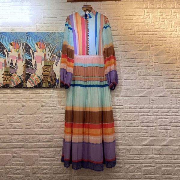 casual dresses deat women dress half high collar long sleeve rainbow print striped slim fit elegant holiday style 2021 summer 15ht455, Black;gray
casual dresses deat women dress half high collar long sleeve rainbow print striped slim fit elegant holiday style 2021 summer 15ht455, Black;gray