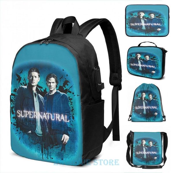 backpack funny graphic print supernatural 2 usb charge men school bags women cosmetic bag travel laptop
backpack funny graphic print supernatural 2 usb charge men school bags women cosmetic bag travel laptop