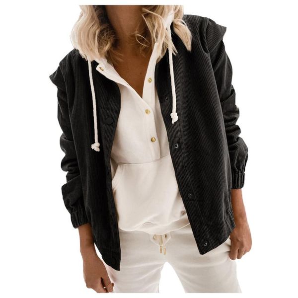 women's jackets women elegant jacket coats solid corduroy buttoned cardigan long sleeve loose shirt outwear ladies autumn casual, Black;brown
women's jackets women elegant jacket coats solid corduroy buttoned cardigan long sleeve loose shirt outwear ladies autumn casual, Black;brown