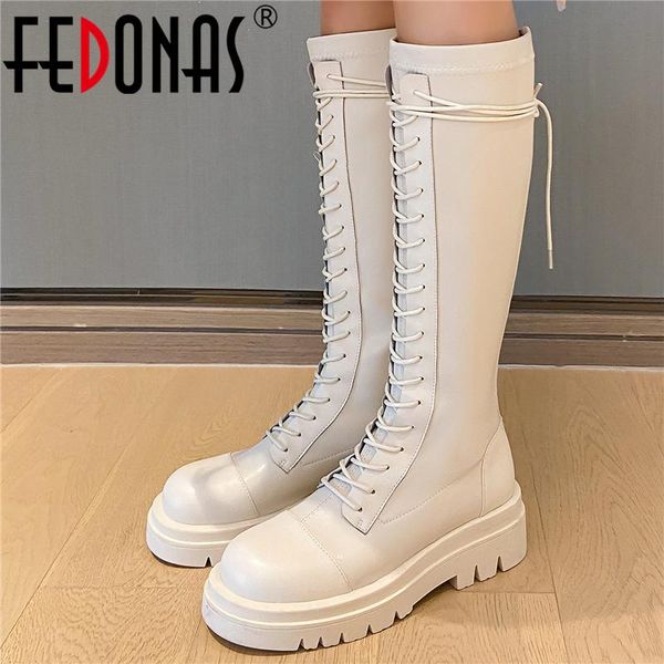 boots fedonas motorcycle cross-tied autumn winter fashion women knee high platforms thick heels casual shoes woman brand, Black
boots fedonas motorcycle cross-tied autumn winter fashion women knee high platforms thick heels casual shoes woman brand, Black