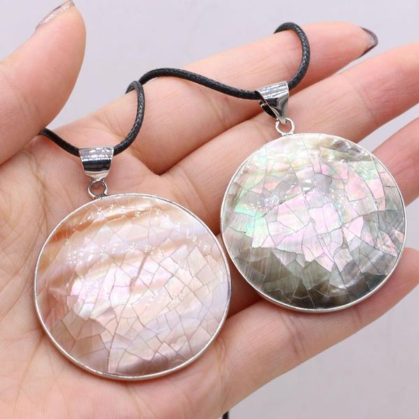 pendant necklaces retro round necklace easy to wear natural shell alloy for men women charms jewelry gifts 40x40 mm, Silver
pendant necklaces retro round necklace easy to wear natural shell alloy for men women charms jewelry gifts 40x40 mm, Silver