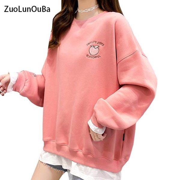 women's hoodies & sweatshirts zuolunouba winter women hoody embroidery fruit peach sweatshirt plus velvet long sleeve pullover pink swe, Black
women's hoodies & sweatshirts zuolunouba winter women hoody embroidery fruit peach sweatshirt plus velvet long sleeve pullover pink swe, Black