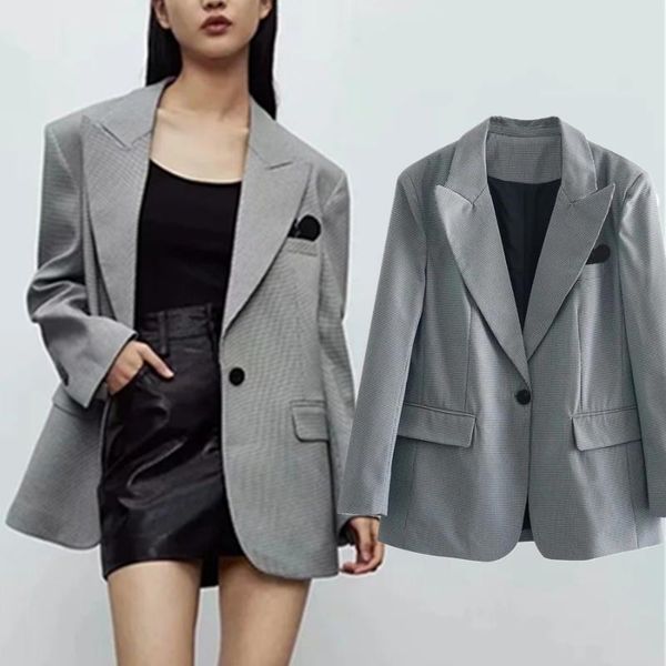 women's suits & blazers elmsk blazer women 2021 autumn and jackets england style high street vintage plaid embroidered fashion casual, White;black
women's suits & blazers elmsk blazer women 2021 autumn and jackets england style high street vintage plaid embroidered fashion casual, White;black