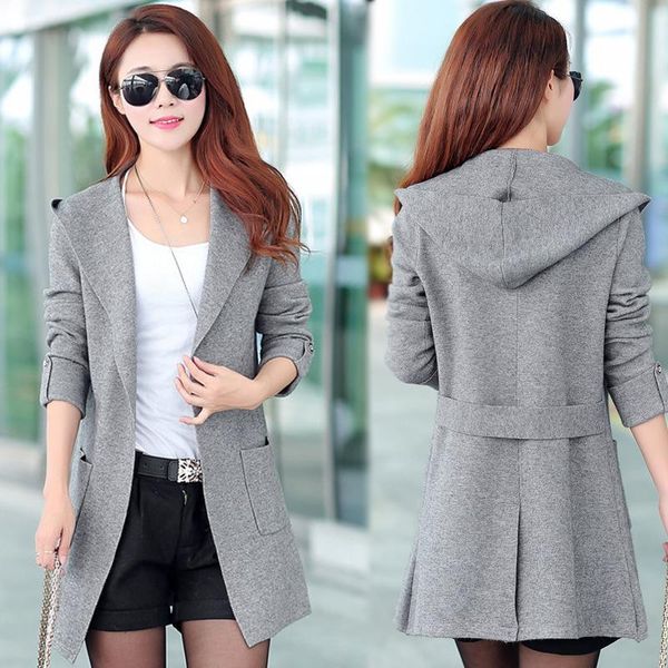 women's knits & tees fashion 2021 women autumn sweater female casual warm plus size mid-length hooded knitted clothes cardigan open sti, White
women's knits & tees fashion 2021 women autumn sweater female casual warm plus size mid-length hooded knitted clothes cardigan open sti, White