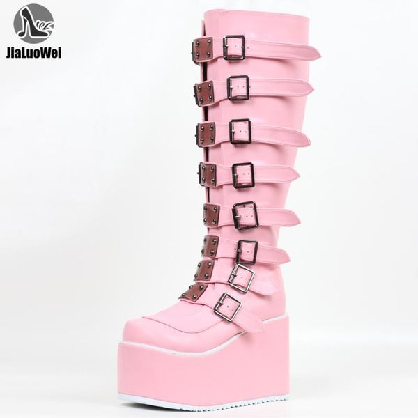 boots jialuowei custom big stompy platform soles classic tall goth knee high, Black
boots jialuowei custom big stompy platform soles classic tall goth knee high, Black