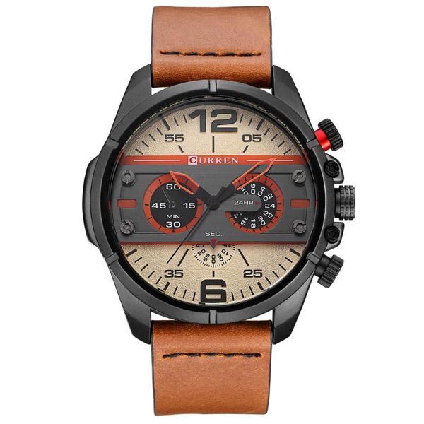 wristwatches curren mens watches leather quartz-watch men sport man waterproof wristwatch relogio heren hodinky, Slivery;brown
wristwatches curren mens watches leather quartz-watch men sport man waterproof wristwatch relogio heren hodinky, Slivery;brown