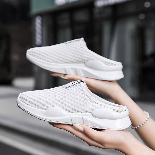slippers no heel lazy breathable flat bottom hollow hole woven mesh lightweight casual outdoor sports ladies, Black
slippers no heel lazy breathable flat bottom hollow hole woven mesh lightweight casual outdoor sports ladies, Black