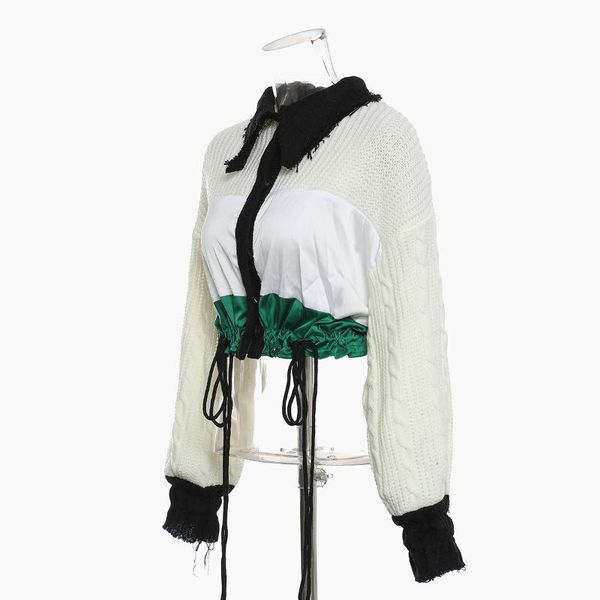 retro jacket hyuna style knitted stitching women 0205 women's jackets, Black;brown
retro jacket hyuna style knitted stitching women 0205 women's jackets, Black;brown