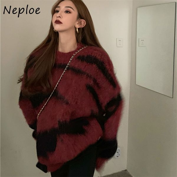 chic irregular panelled mohair sweaters women loose vintage hong kong style knitted pullovers autumn winter 210422, White;black
chic irregular panelled mohair sweaters women loose vintage hong kong style knitted pullovers autumn winter 210422, White;black