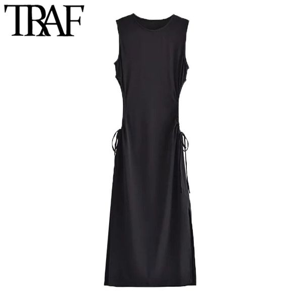 women chic fashion hollow out with drawstring midi dress vintage sleeveless side vents female dresses vestidos 210507, Black;gray
women chic fashion hollow out with drawstring midi dress vintage sleeveless side vents female dresses vestidos 210507, Black;gray