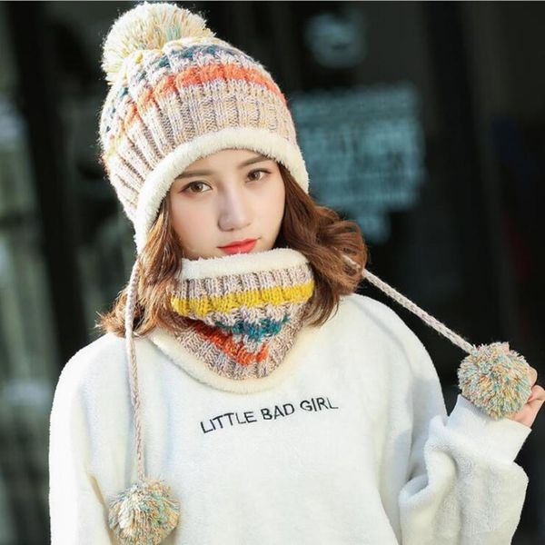 all-match for ladies in autumn and winter wool caps hats scarves sets fashion warm ear protection plus velvet thick knitted cycling cap, Blue;gray
all-match for ladies in autumn and winter wool caps hats scarves sets fashion warm ear protection plus velvet thick knitted cycling cap, Blue;gray