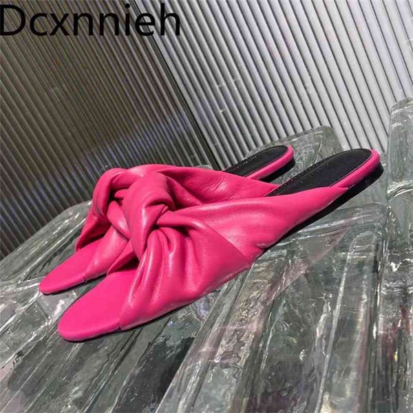 rose red slippers bowknot flats genuine leather pleated mules ladies runway shoes woman summer slides women, Black
rose red slippers bowknot flats genuine leather pleated mules ladies runway shoes woman summer slides women, Black