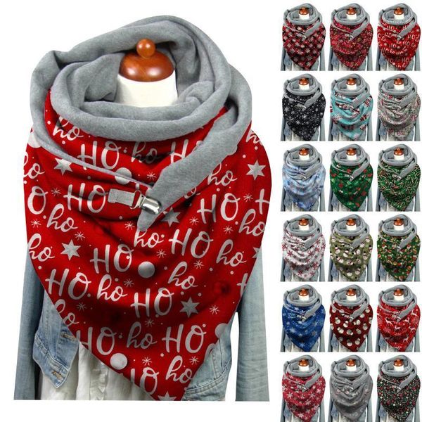 berets fashion winter christmas scarf for women printing button soft wrap casual warm scarves shawls foulard femme neck bandana, Blue;gray
berets fashion winter christmas scarf for women printing button soft wrap casual warm scarves shawls foulard femme neck bandana, Blue;gray