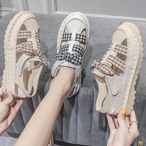 plaid bowknot hollow out pu gladiator sandals wowen hook&loop student elevated heels shoes woman platform lattices sandalias2021, Black
plaid bowknot hollow out pu gladiator sandals wowen hook&loop student elevated heels shoes woman platform lattices sandalias2021, Black