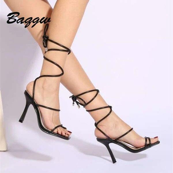 dress shoes 2021 solid ankle lace up women's sandals fashion super high heels square toe ring large strap, Black
dress shoes 2021 solid ankle lace up women's sandals fashion super high heels square toe ring large strap, Black