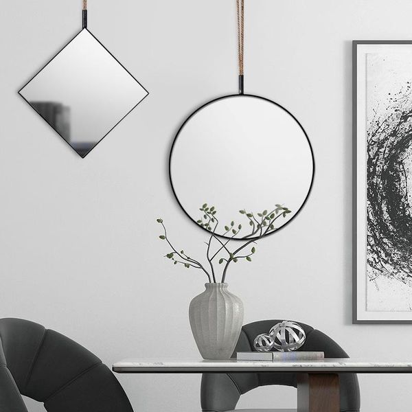 mirrors nordic bathroom decorative mirror bedroom wrought iron wall-mounted dressing table round square home decorations
mirrors nordic bathroom decorative mirror bedroom wrought iron wall-mounted dressing table round square home decorations