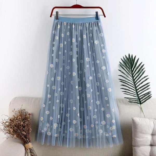 skirts 2021 mesh daisy floral high waist slim a-line skirt mid length korean pleated, Black
skirts 2021 mesh daisy floral high waist slim a-line skirt mid length korean pleated, Black
